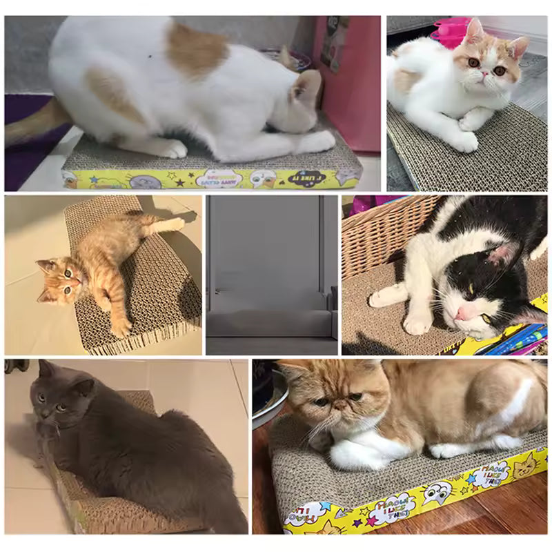 Cat toy cat scraper for sharpening claws corrugated cardboard scratch-resistant cat scratching board cat toy sofa cushion bed