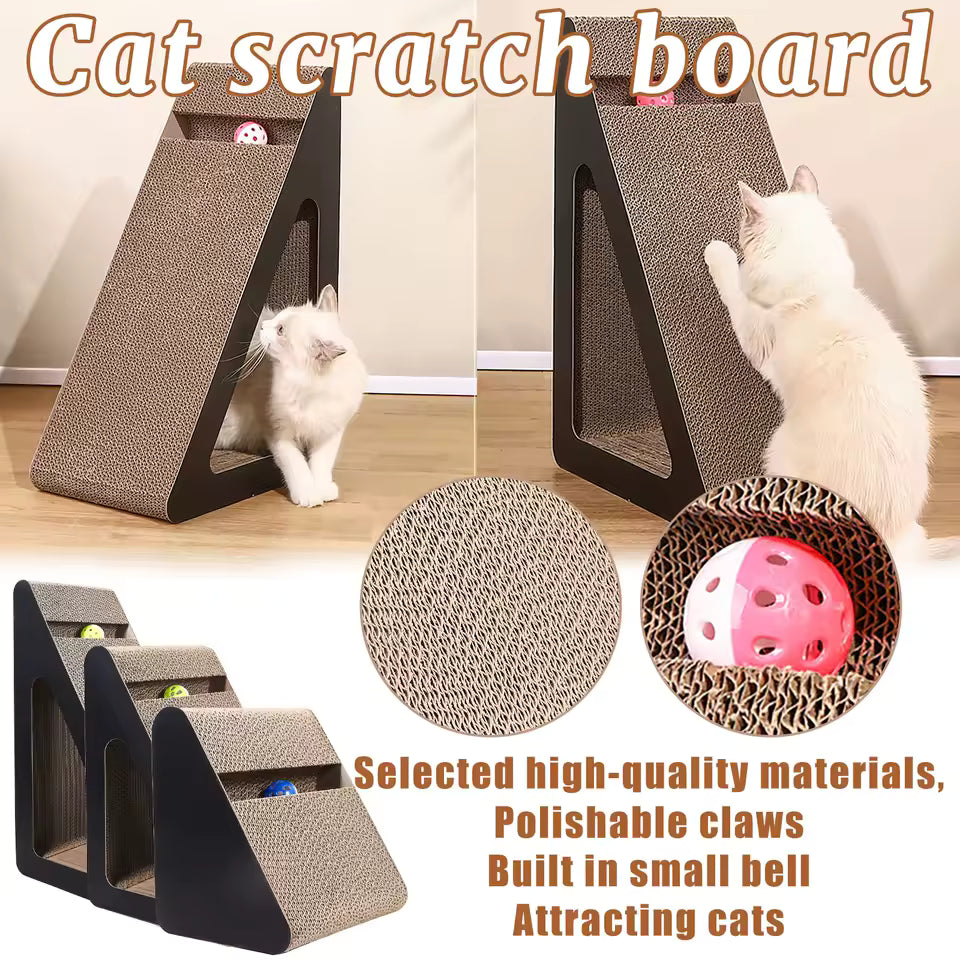 Cat scratching board with rotating ball, wear-resistant cat scratching board, cat toy, climbing frame for cats, climbing frame for pet cats