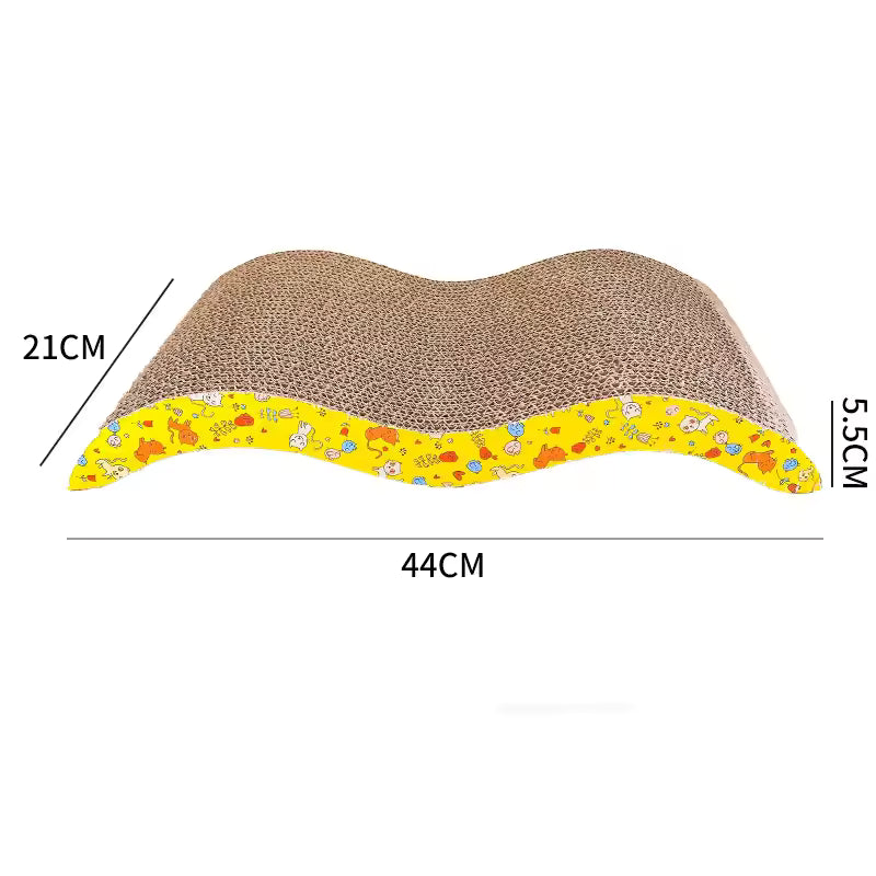 Cat toy cat scraper for sharpening claws corrugated cardboard scratch-resistant cat scratching board cat toy sofa cushion bed