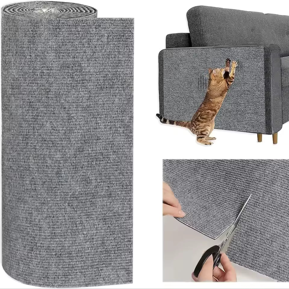 Cat scratching mat, cuttable cat carpet, cat scratching carpet, corner wall, self-adhesive cat scratch protection, DIY scratch protection for furniture