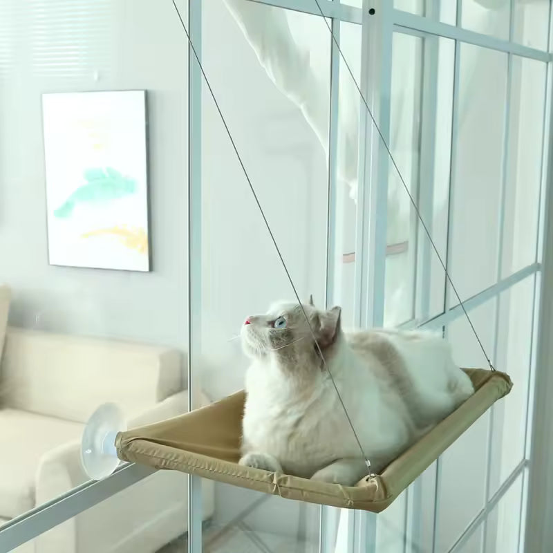 Cat Hammock Hanging Cat Bed Cat Bed House Kitten Climbing Frame Sunny Window Perch Nest Load Capacity up to 20 kg Pet Accessories